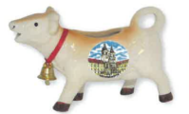 Porzellangießer Kuh braun Motiv 35mm